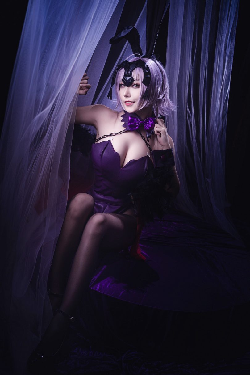 菌烨tako cos黑贞德 | 菌烨tako_FGO·黑贞德兔女郎cos作品[9P-4.73MB]