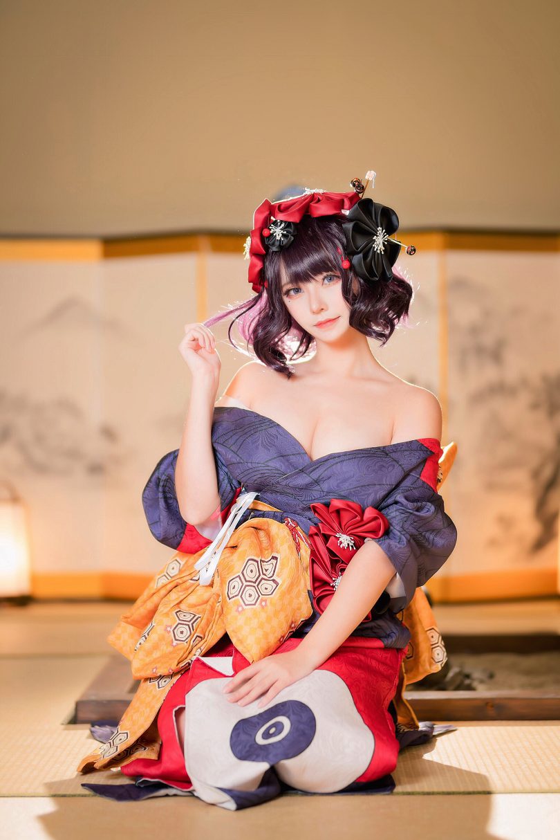 菌烨tako cos葛饰北斋 | 菌烨tako_FGO·葛饰北斋cos作品[18P-111MB]