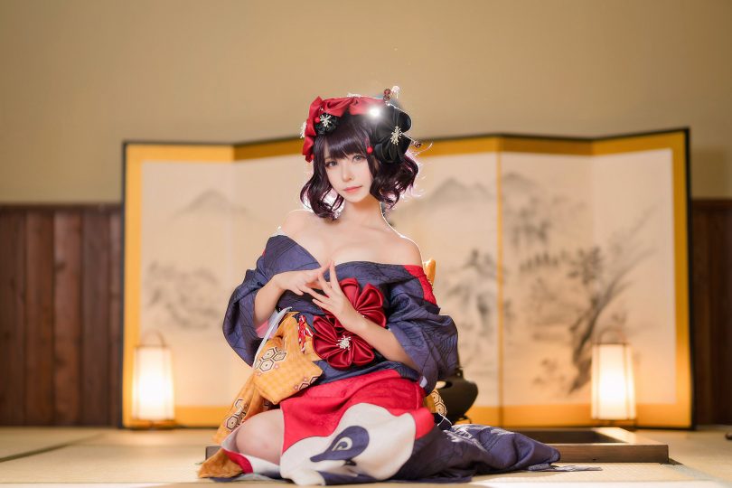 菌烨tako cos葛饰北斋 | 菌烨tako_FGO·葛饰北斋cos作品[18P-111MB]