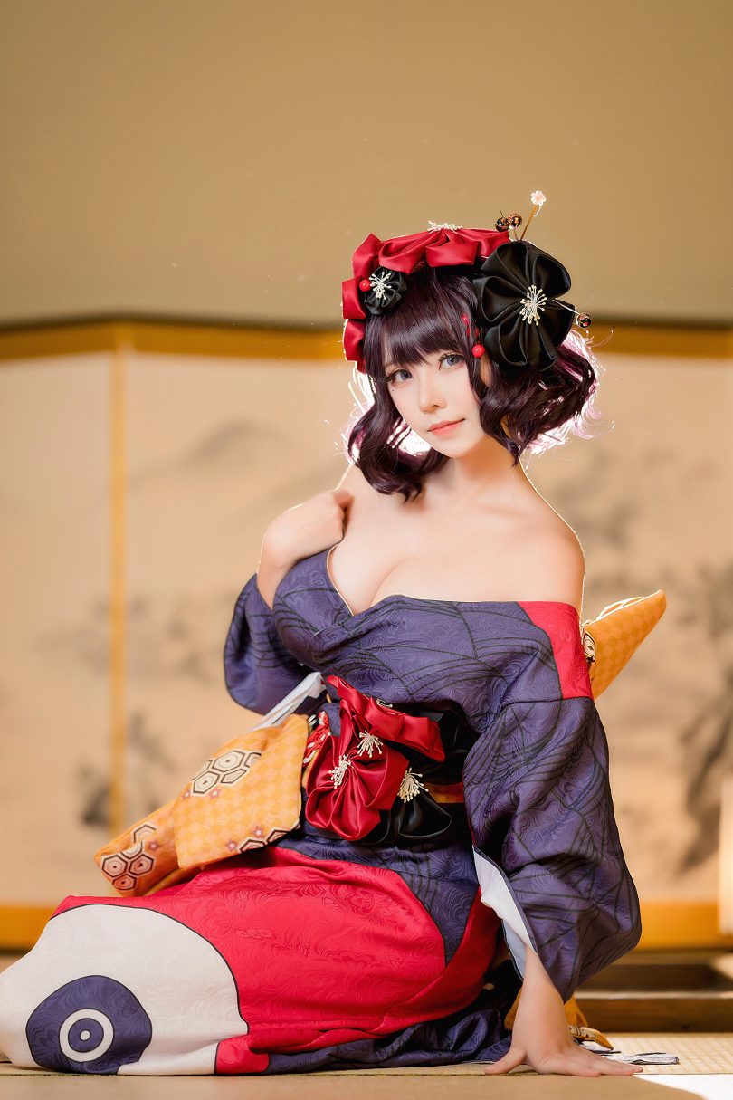 菌烨tako cos葛饰北斋 | 菌烨tako_FGO·葛饰北斋cos作品[18P-111MB]