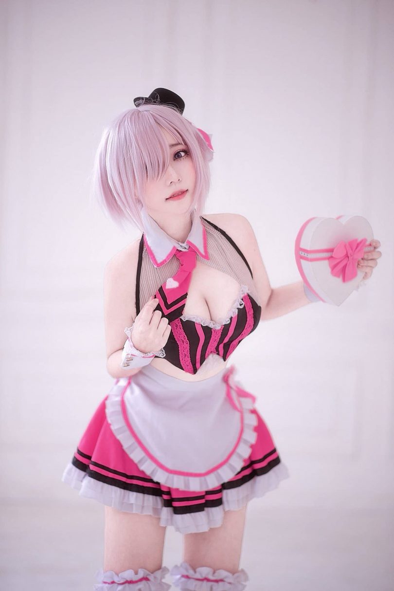 菌烨tako cos玛修 | 菌烨tako_FGO·玛修女仆cos作品[10P-2.41MB]