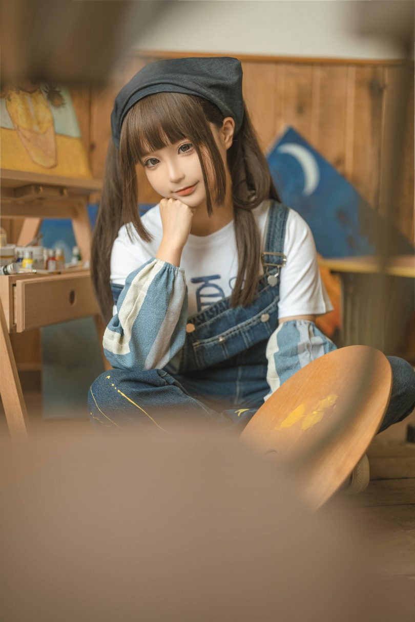 蠢沫沫_cos作品：画室cosplay [110P-1.09GB] | 蠢沫沫_画室系列(蠢沫沫百科)插图3