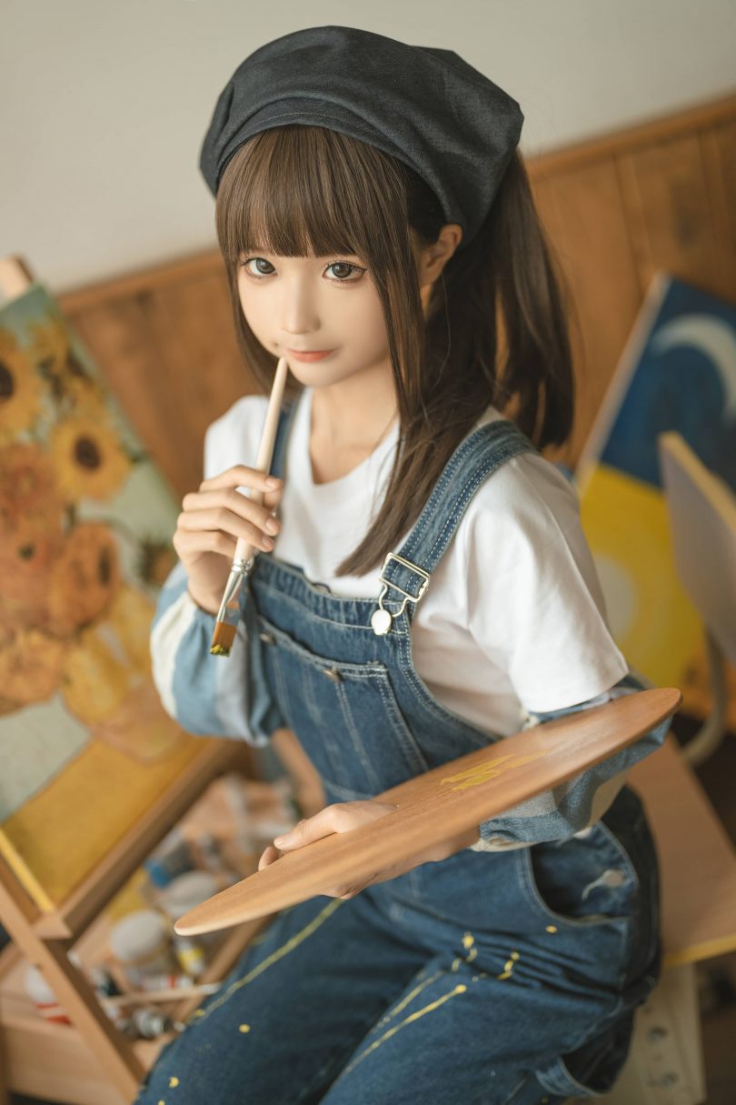 蠢沫沫_cos作品：画室cosplay [110P-1.09GB] | 蠢沫沫_画室系列(蠢沫沫百科)插图4