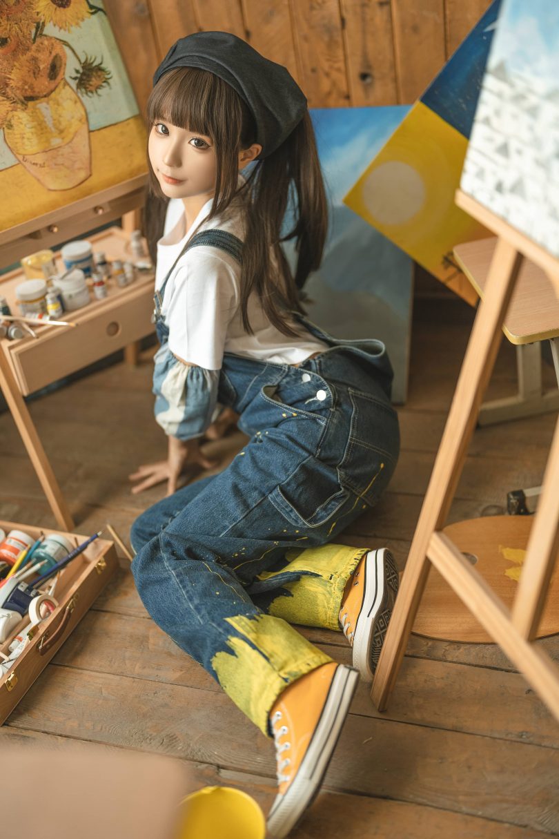 蠢沫沫_cos作品：画室cosplay [110P-1.09GB] | 蠢沫沫_画室系列(蠢沫沫百科)插图6
