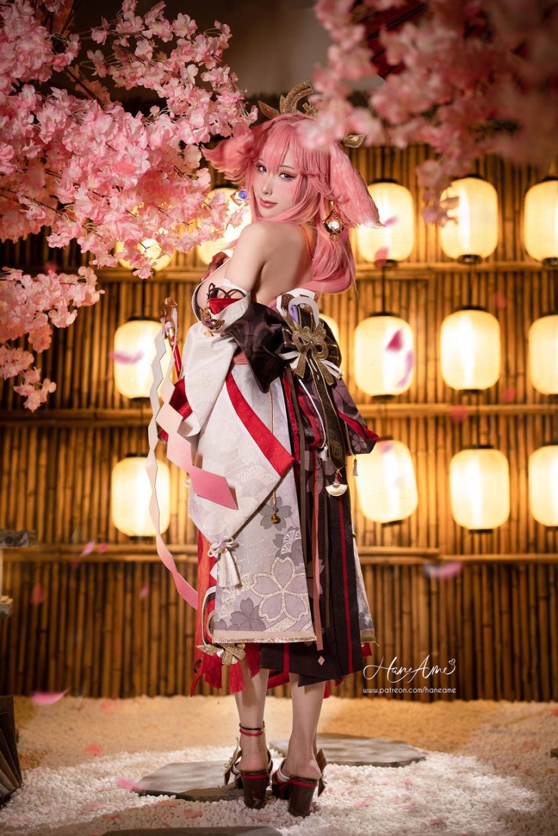 雨波HaneAme_原神·八重神子cos作品[34P-95MB]|雨波_HaneAme cos八重神子