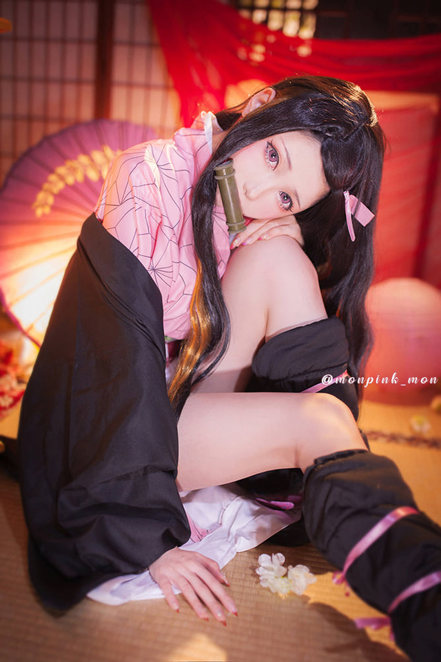 Mon夢_monpink在《鬼灭之刃》中的一系列kimetu no yaiba cosplay(monmeny)插图2