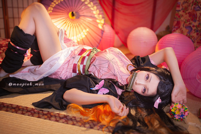 Mon夢_monpink在《鬼灭之刃》中的一系列kimetu no yaiba cosplay(monmeny)插图