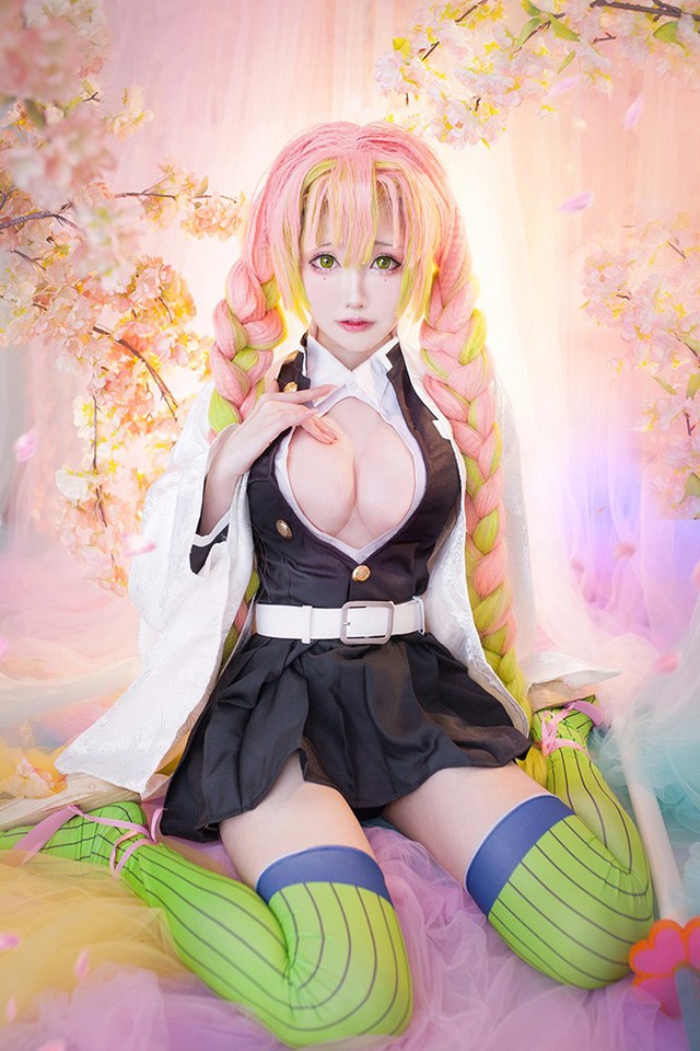 Mon夢_monpink在《鬼灭之刃》中的一系列kimetu no yaiba cosplay(monmeny)插图7