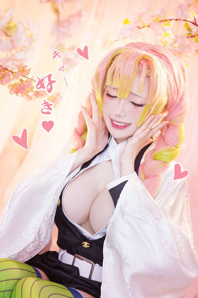 Mon夢_monpink在《鬼灭之刃》中的一系列kimetu no yaiba cosplay(monmeny)插图8