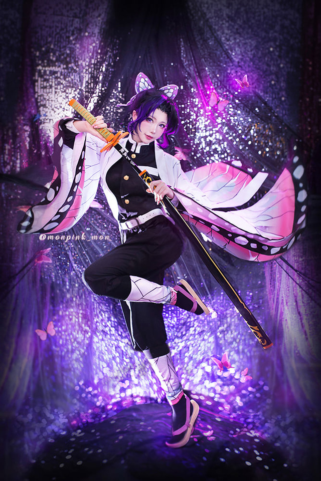 Mon夢_monpink在《鬼灭之刃》中的一系列kimetu no yaiba cosplay(monmeny)插图3