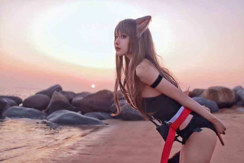 Shika小鹿鹿cos天火 | Shika小鹿鹿_明日方舟·天火泳装cos作品 [22P1V-135MB]