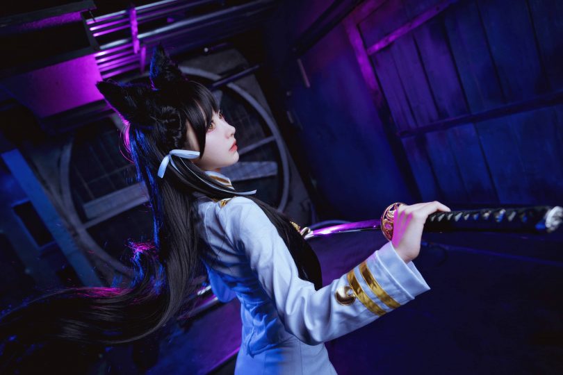 Shika小鹿鹿cos爱宕 | Shika小鹿鹿_碧蓝航线·爱宕cos作品 [17P-38MB]