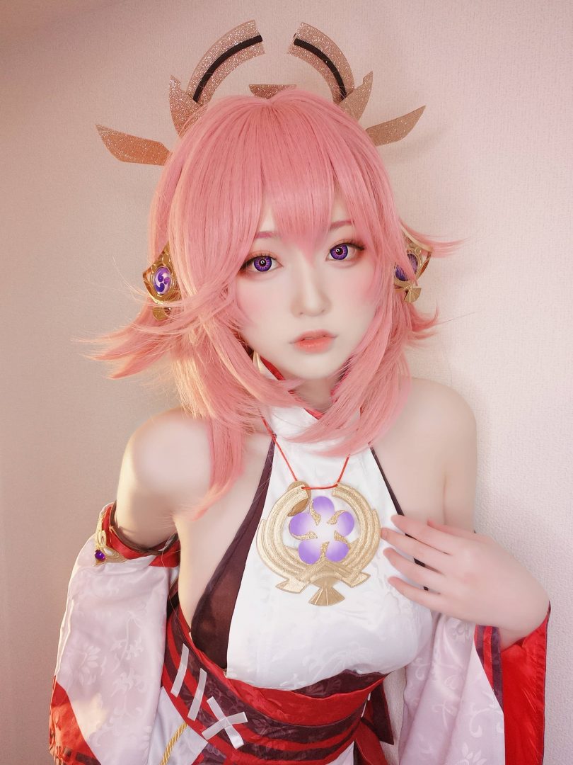 Yuki亭cos八重神子 | Yuki亭_原神·八重神子cos作品 [28P-91MB]