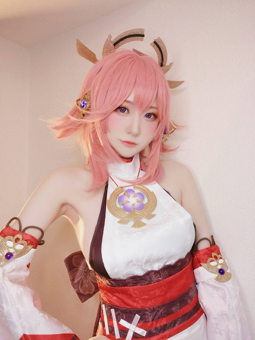 Yuki亭cos八重神子 | Yuki亭_原神·八重神子cos作品 [28P-91MB]