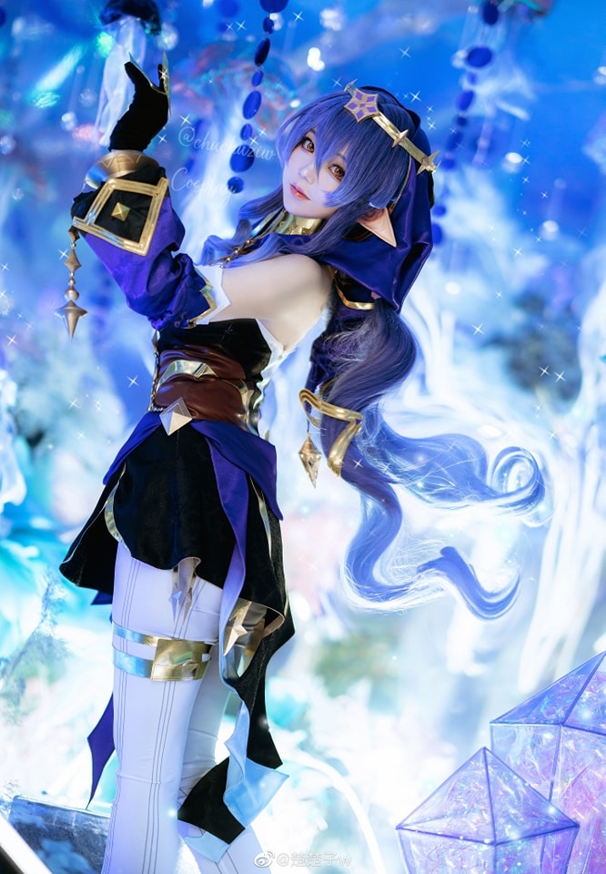 coser@楚楚子w化身《原神》的新角色莱依拉Layla插图1