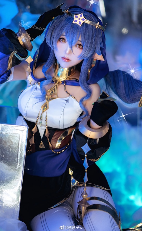 coser@楚楚子w化身《原神》的新角色莱依拉Layla插图4