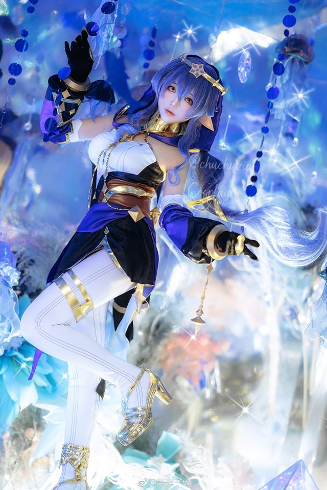 coser@楚楚子w化身《原神》的新角色莱依拉Layla插图2