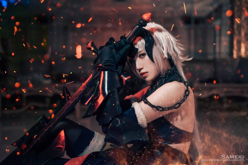 sameki cos黑贞德 | sameki_Fate/Grand Order·黑贞德cos作品 [62P-171MB]