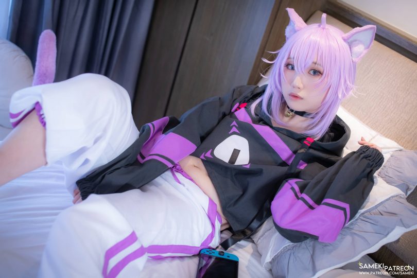 sameki cos猫又小粥 | sameki_Okayu·猫又小粥cos作品 [55P-260MB](cos猫咪的图片)插图