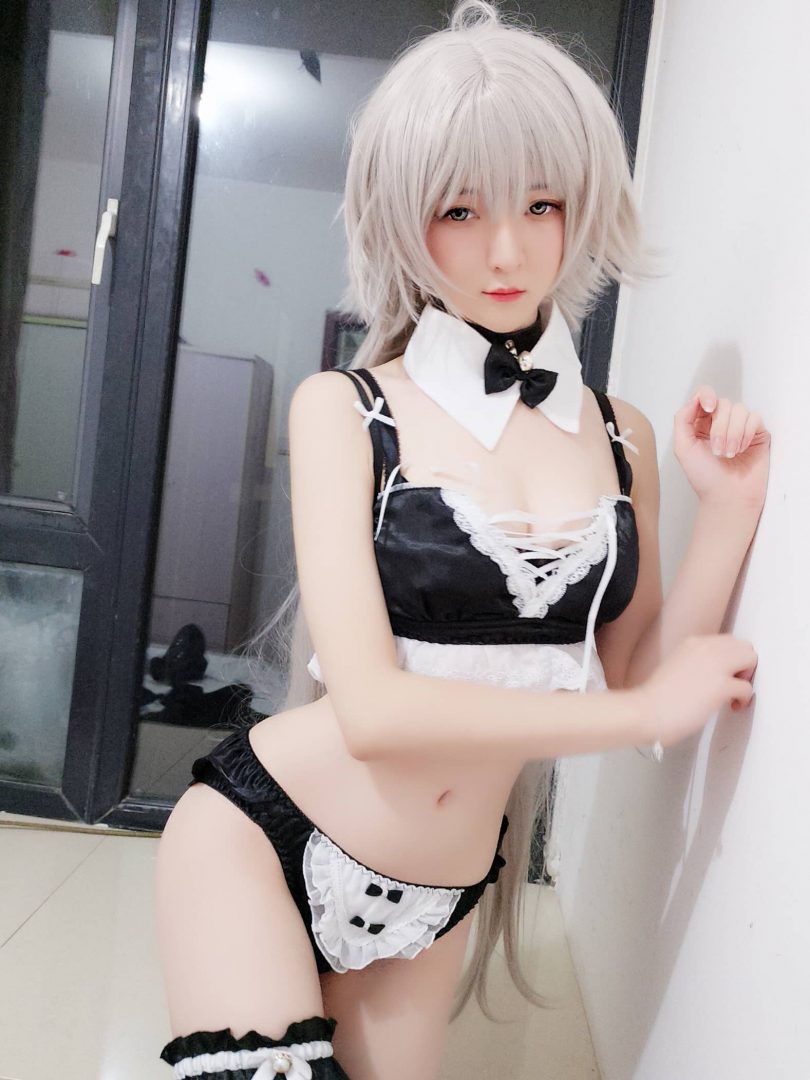一小央泽cos黑兔 | 一小央泽_原创·黑兔cosplay作品 [10P-37MB](一小央泽 黑化嫁)插图