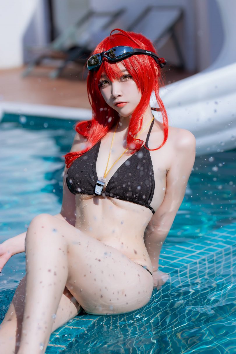 二佐Nisa cos扎拉 | 二佐Nisa_碧蓝航线·扎拉泳装cos作品 [14P-269MB]