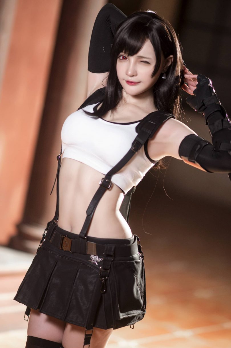 千夜未来cos作品 | 千夜未来(Senya Miku)_最终幻想VII·蒂法cos [20P-46MB]