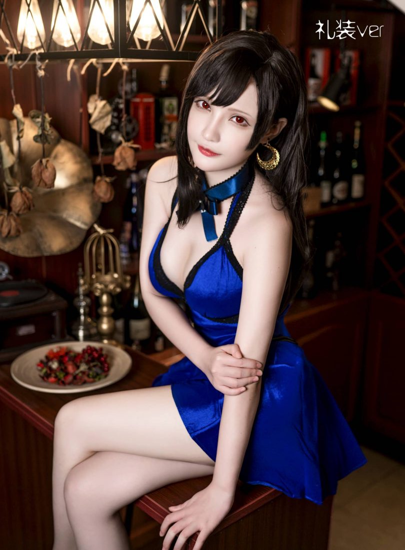 千夜未来cos蒂法 | 千夜未来(Senya Miku)_蒂法·礼服装cos作品 [20P-42MB]插图