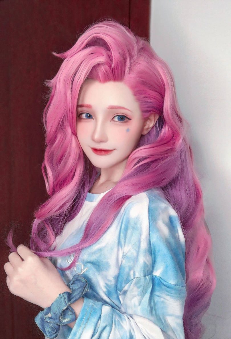 千夜未来cos萨勒芬妮 | 千夜未来_英雄联盟·萨勒芬妮cos作品 [12P-23MB]