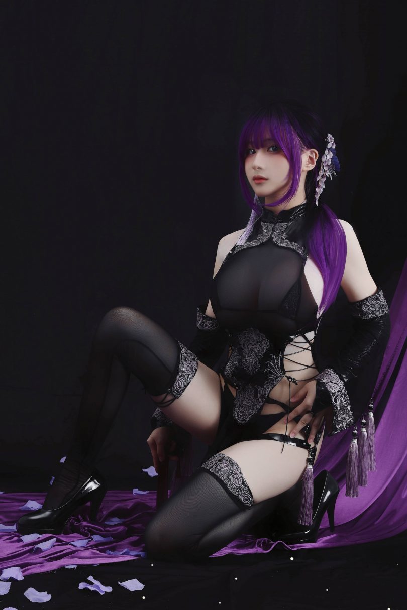 幼愛Youmeko cos作品 | 幼愛Youmeko_紫流苏·旗袍cos图包 [35P-367MB]