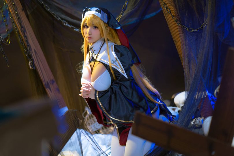 幼愛Youmeko cos夏洛特 | 幼愛Youmeko_修女·夏洛特cos作品[27P-189MB]