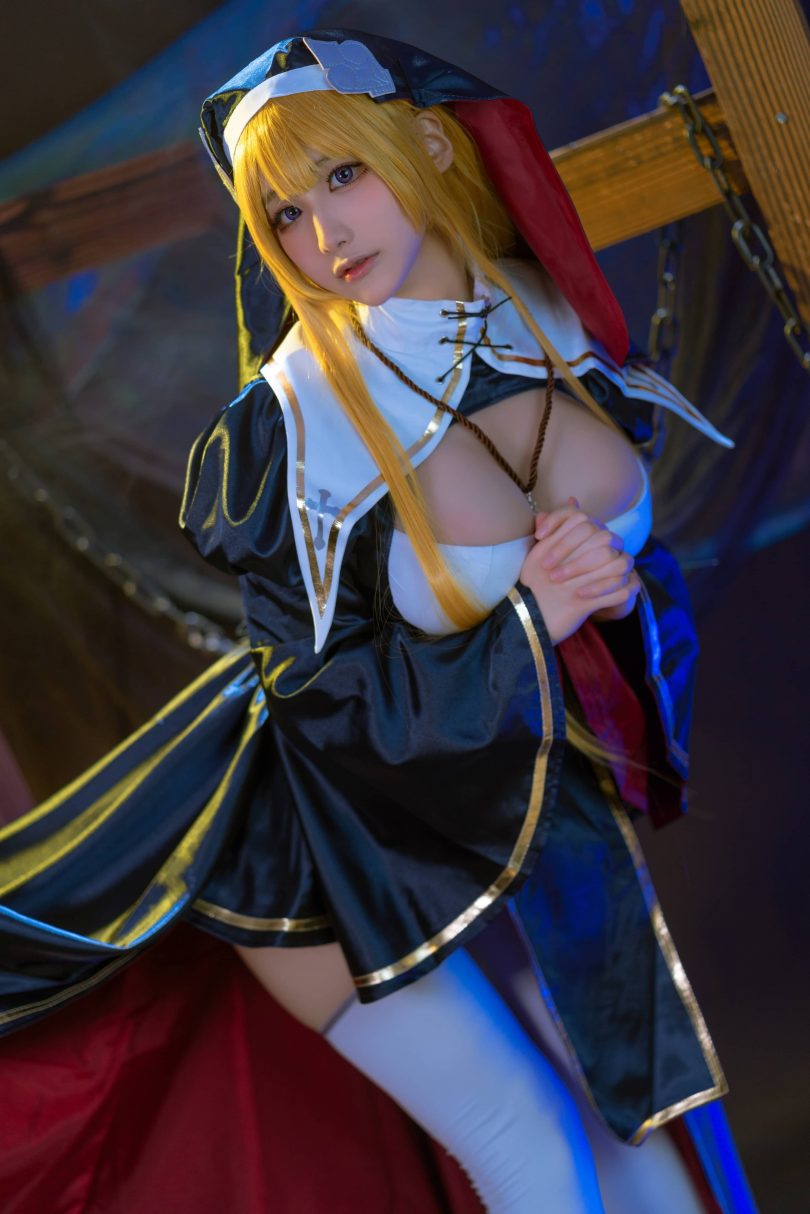 幼愛Youmeko cos夏洛特 | 幼愛Youmeko_修女·夏洛特cos作品[27P-189MB]