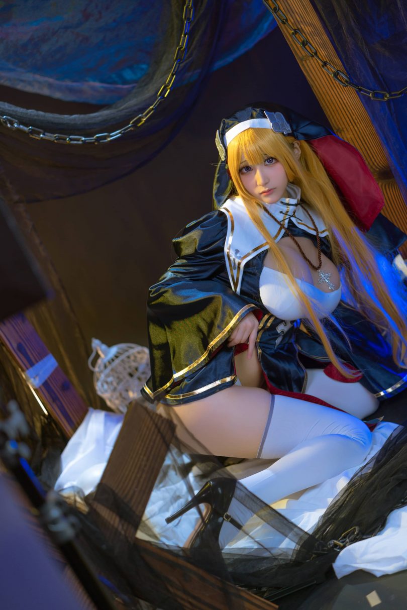 幼愛Youmeko cos夏洛特 | 幼愛Youmeko_修女·夏洛特cos作品[27P-189MB]