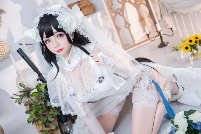 日奈娇cos 95式| 椎名莜(日奈娇)_少女前线·95式婚纱cos作品 [52P-718MB](日奈是什么)插图