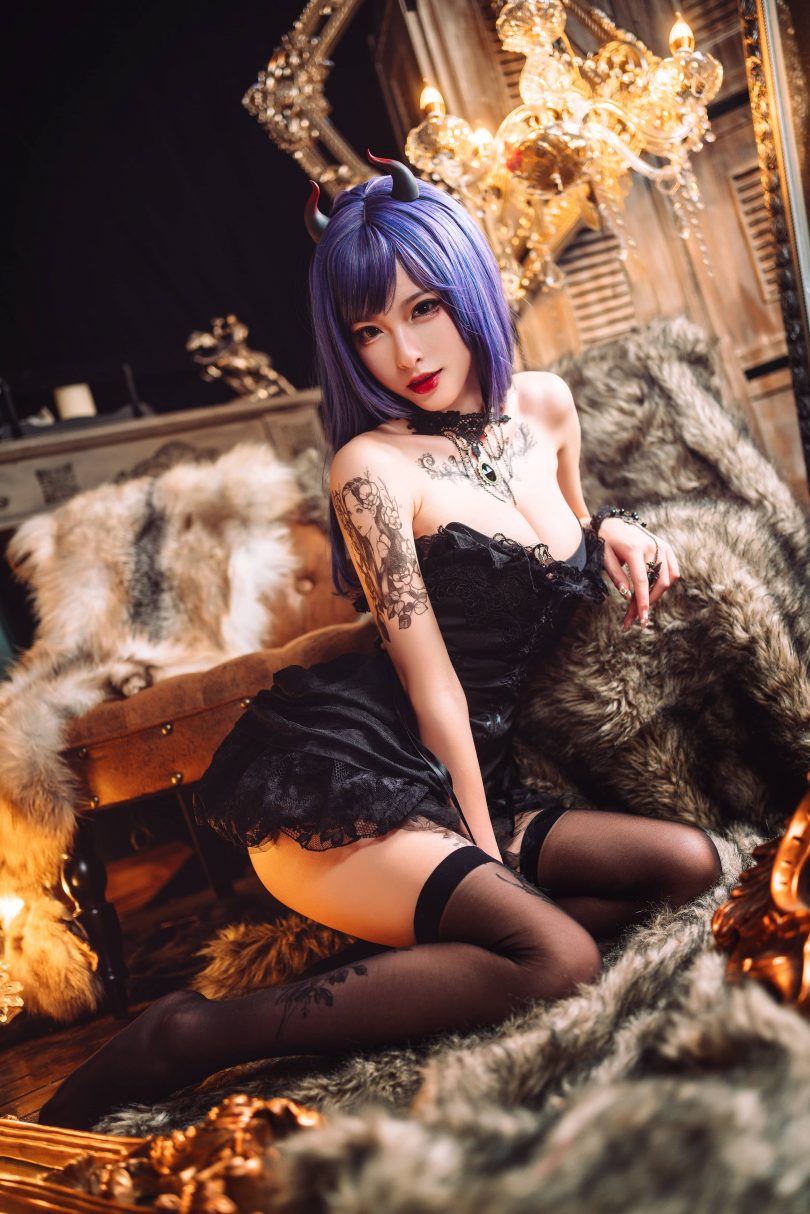 清水由乃cosplay作品 | 清水由乃_暗黑纹身cos图包 [30P-370MB]