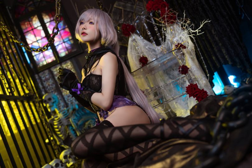 阿包也是兔娘cos魔女 | 阿包也是兔娘_魔女·午夜瞌睡cos作品 [40P-760MB](阿包也是兔娘怎么了)插图