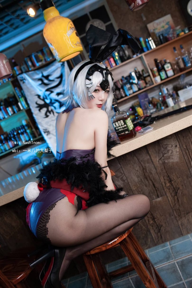 一米八的大梨子cos黑贞德 | 一米八的大梨子_FGO·黑贞德兔女郎cos [11P-3.45MB]