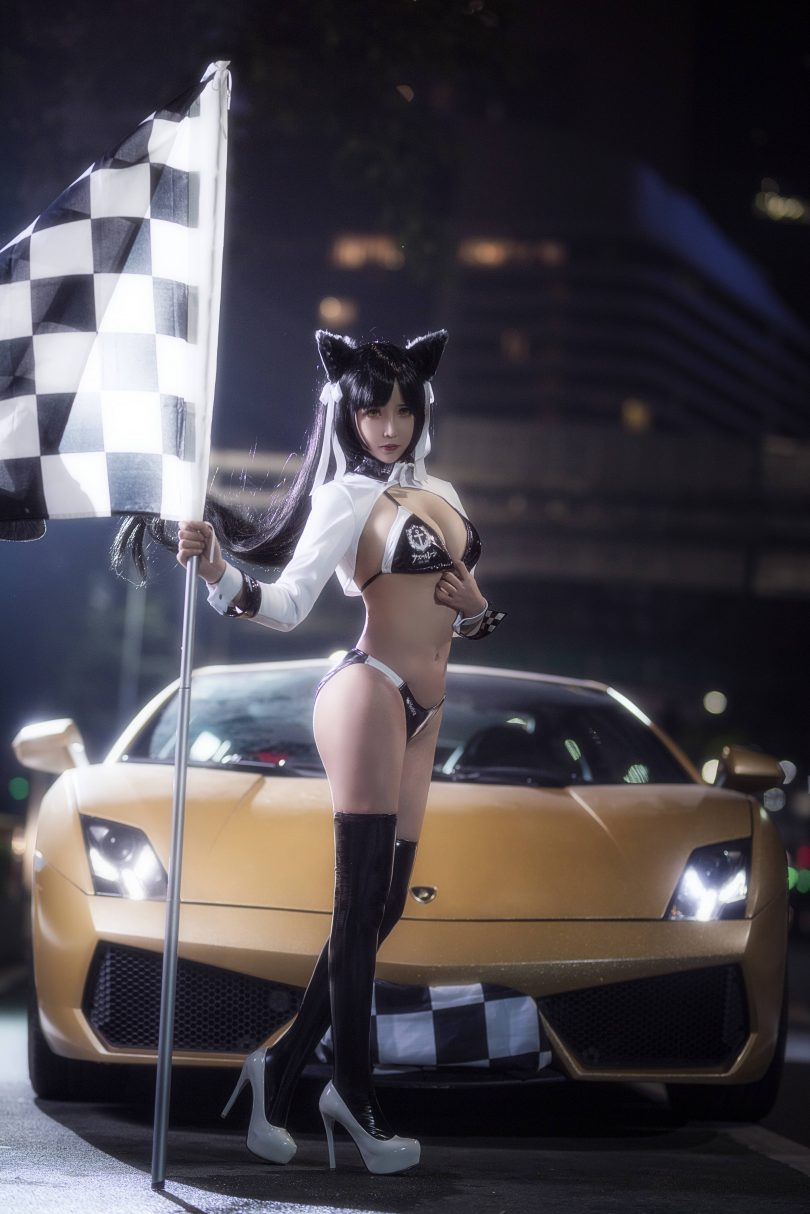 中岛莫之子i cos爱宕 | 中岛莫之子i _碧蓝航线·爱宕车女郎cos作品 [22P-404MB]