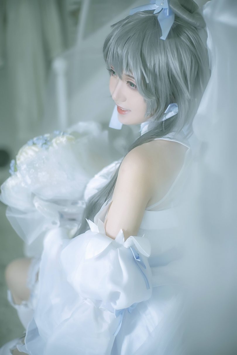 渊秧cos洛天依 | 渊秧_虚拟歌手·洛天依婚纱cos作品 [10P-122MB]