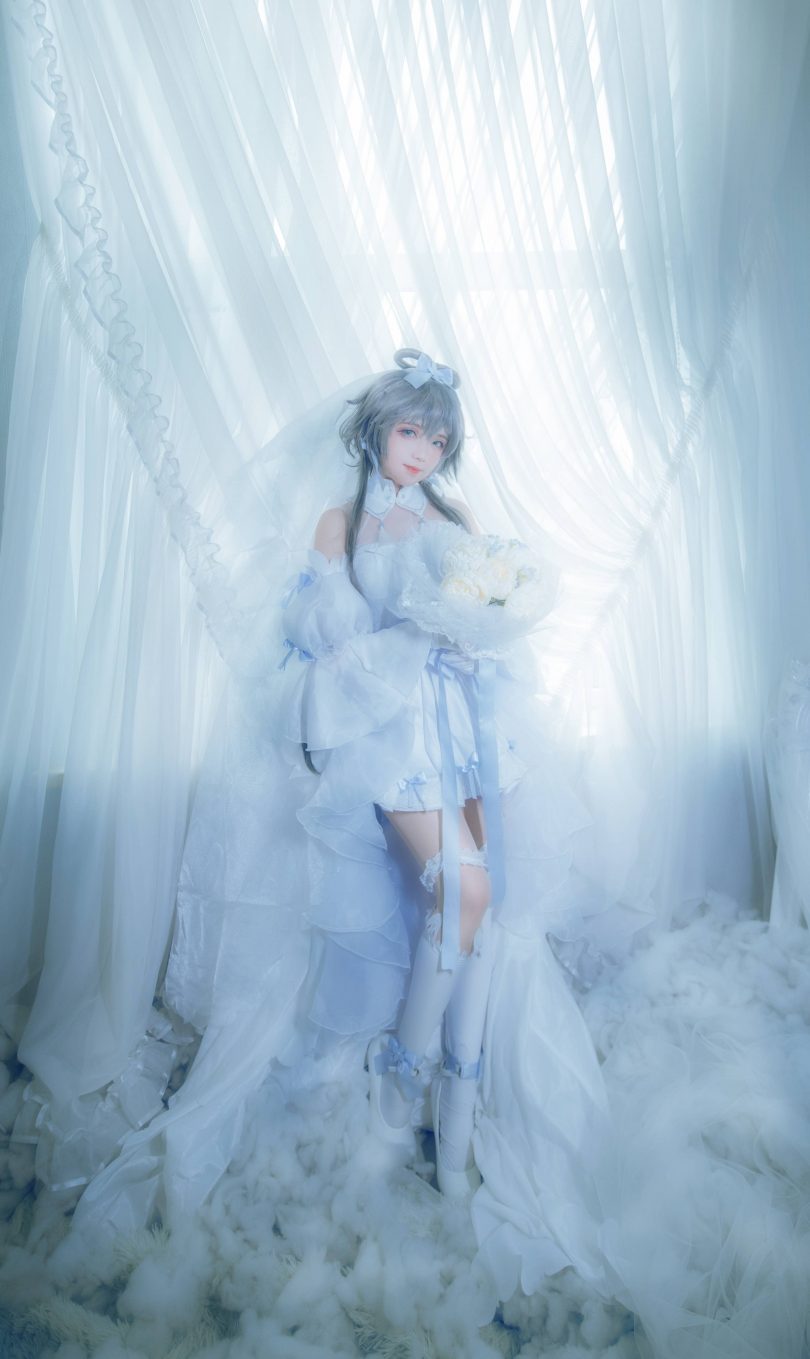 渊秧cos洛天依 | 渊秧_虚拟歌手·洛天依婚纱cos作品 [10P-122MB]