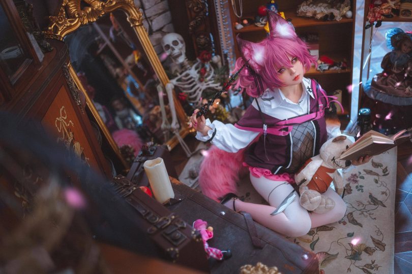 渊秧cos巫恋 | 渊秧_明日方舟·巫恋cos作品 [5P-7.81MB](渊王百度百科)插图