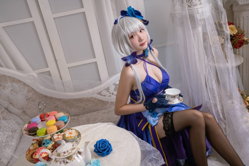瓜希酱cos光辉 | 瓜希酱_碧蓝航线·光辉 茶会cos作品 [18P-88MB](瓜希酱圣路易斯微博)插图