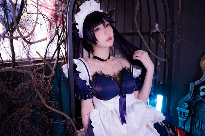 阿包也是兔娘cos莫娜 | 阿包也是兔娘_原神·莫娜女仆cos作品 [36P-478MB](阿包也是兔娘微博)插图