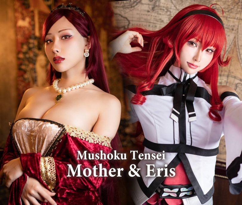 雨波HaneAme_Mushoku Tensei Mother&Duaghter无职转生·母女cos作品 [26P-48MB](雨波的拼音)插图