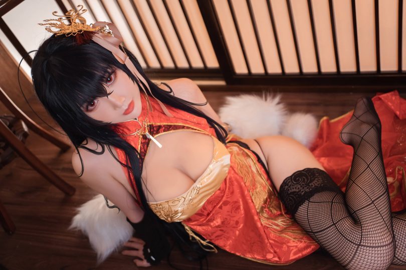 面饼仙儿_旗袍cosplay | 面饼仙儿_碧蓝航线·大凤旗袍cos作品 [30P-383MB]