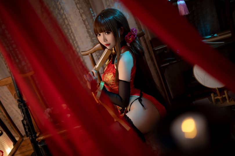 面饼仙儿cos作品 | 面饼仙儿_少女前线·DSR50红牡丹cos [34P-223MB](面饼仙儿的真实名字叫什么)插图
