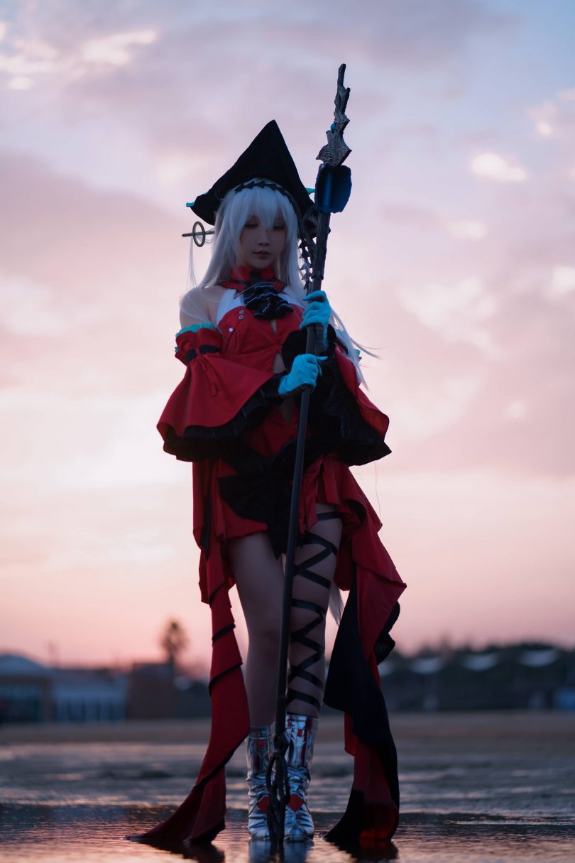 面饼仙儿cos作品 | 面饼仙儿_明日方舟·浊心斯卡蒂cos [15P-168MB]