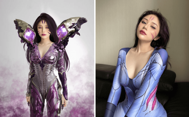 越南女coser@Mao化身《英雄联盟》中的“虚空之女”卡莎(越南女孩化妆)插图