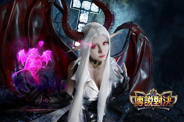 coser@Miu在《传说对决》中化身充满魔力的“黑暗女王”(niconico传说曲)插图1
