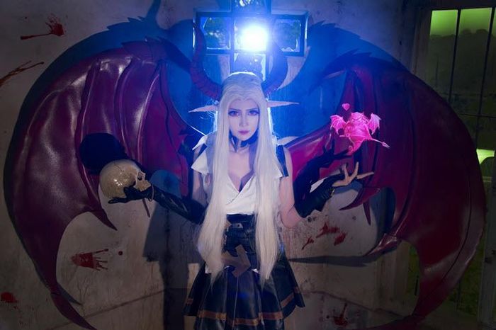 coser@Miu在《传说对决》中化身充满魔力的“黑暗女王”(niconico传说曲)插图4