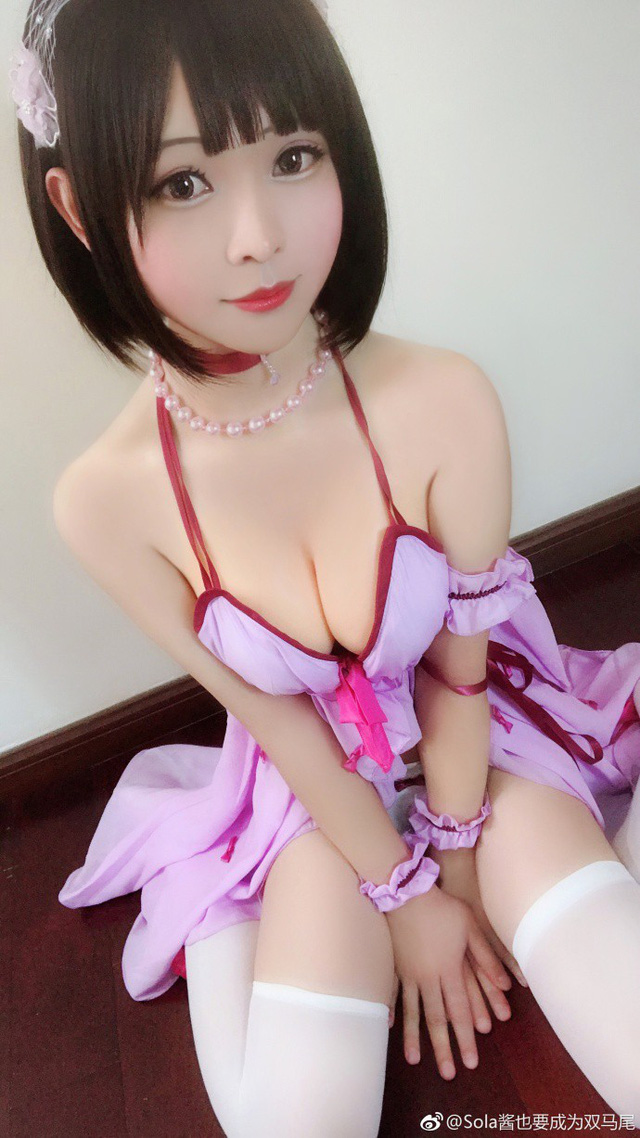 coser@Sola酱也要成为双马尾《路人女主的养成方法》cos加藤惠(sola酱今天也要双马尾)插图